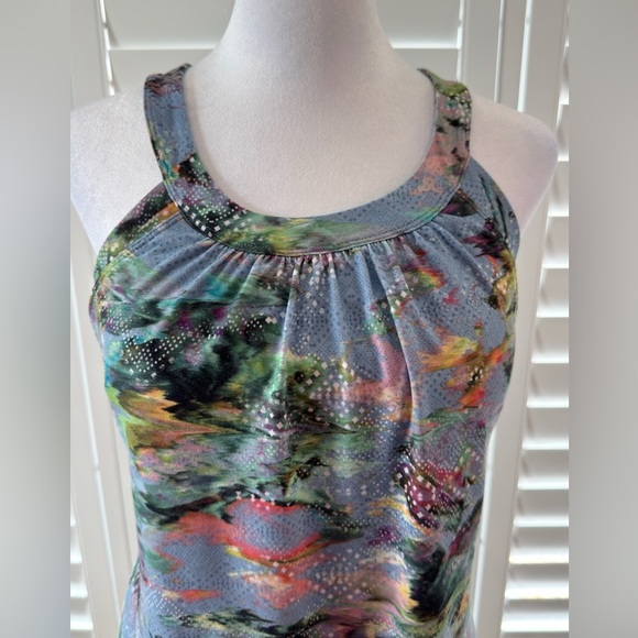 Prana Cantina Dress in Blue and Graceful Floral Halter Size Med - Picture 3 of 10
